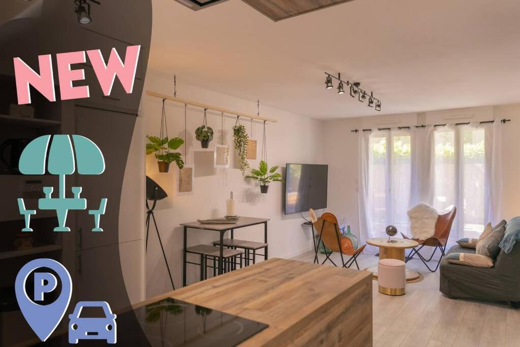Superbe Appart Plein Centre Avec Parking & Jardin Metz Exterior photo